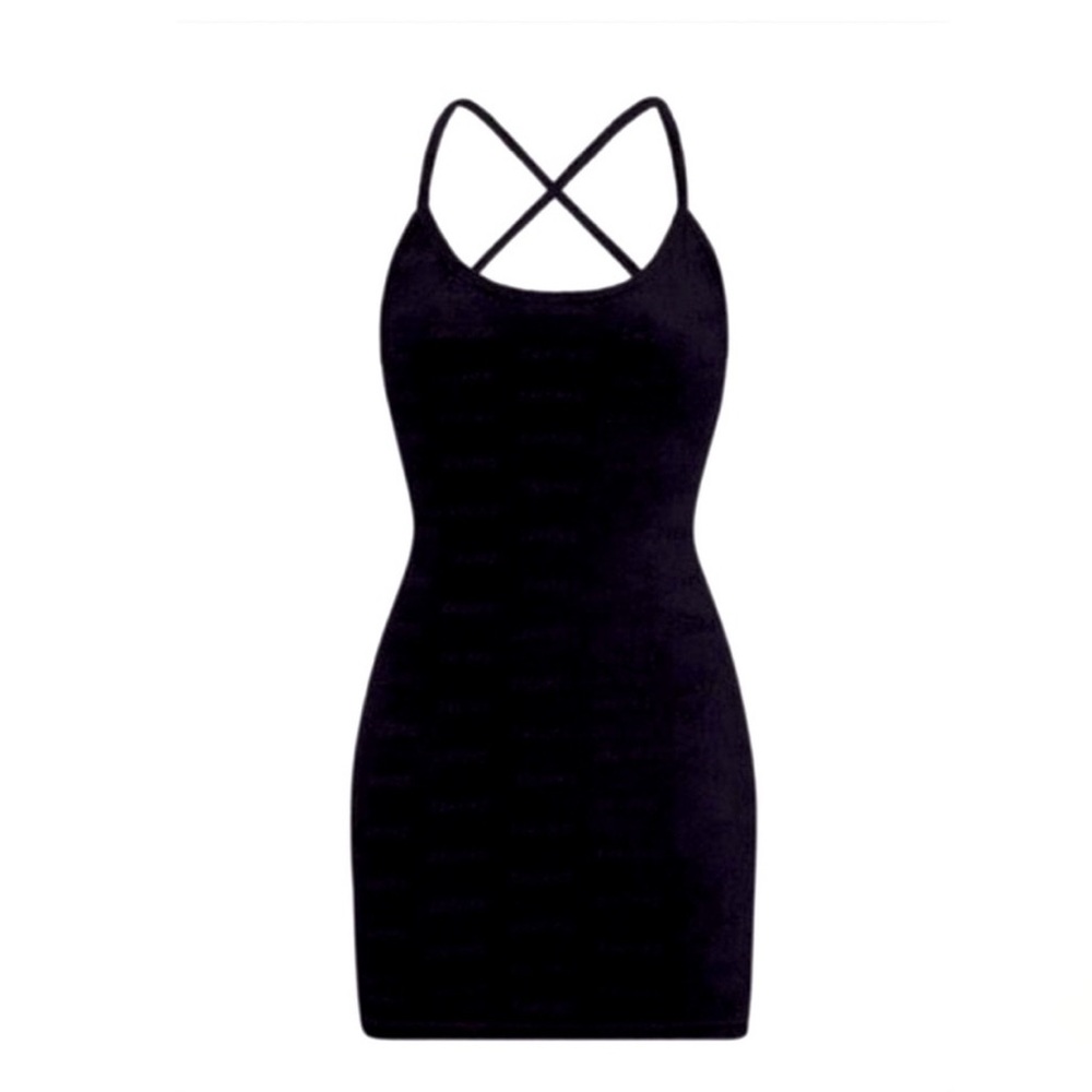 Skims Velour Logo Dress
